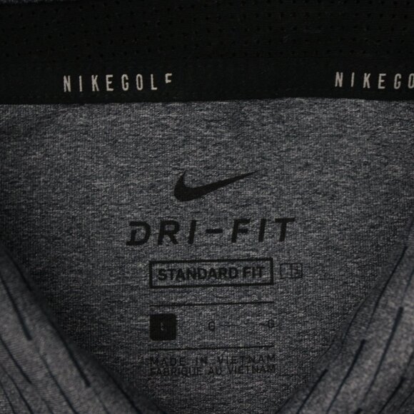 Nike Golf Michigan Polo Shirt Mens Large Blue Vapor Standard Fit S/S Dri-Fit - Picture 7 of 13